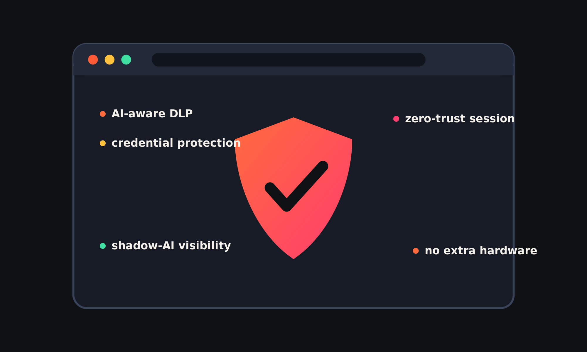 The control layer is the browser itself